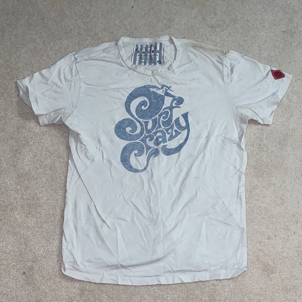 Mens Surf Crazy T-shirt size large